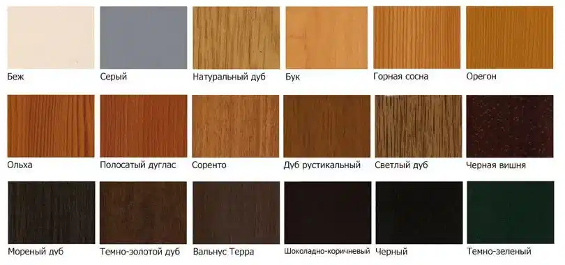 Цвета откосов